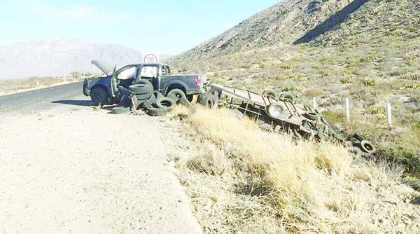 Maromea troca en la carretera a Ciénegas