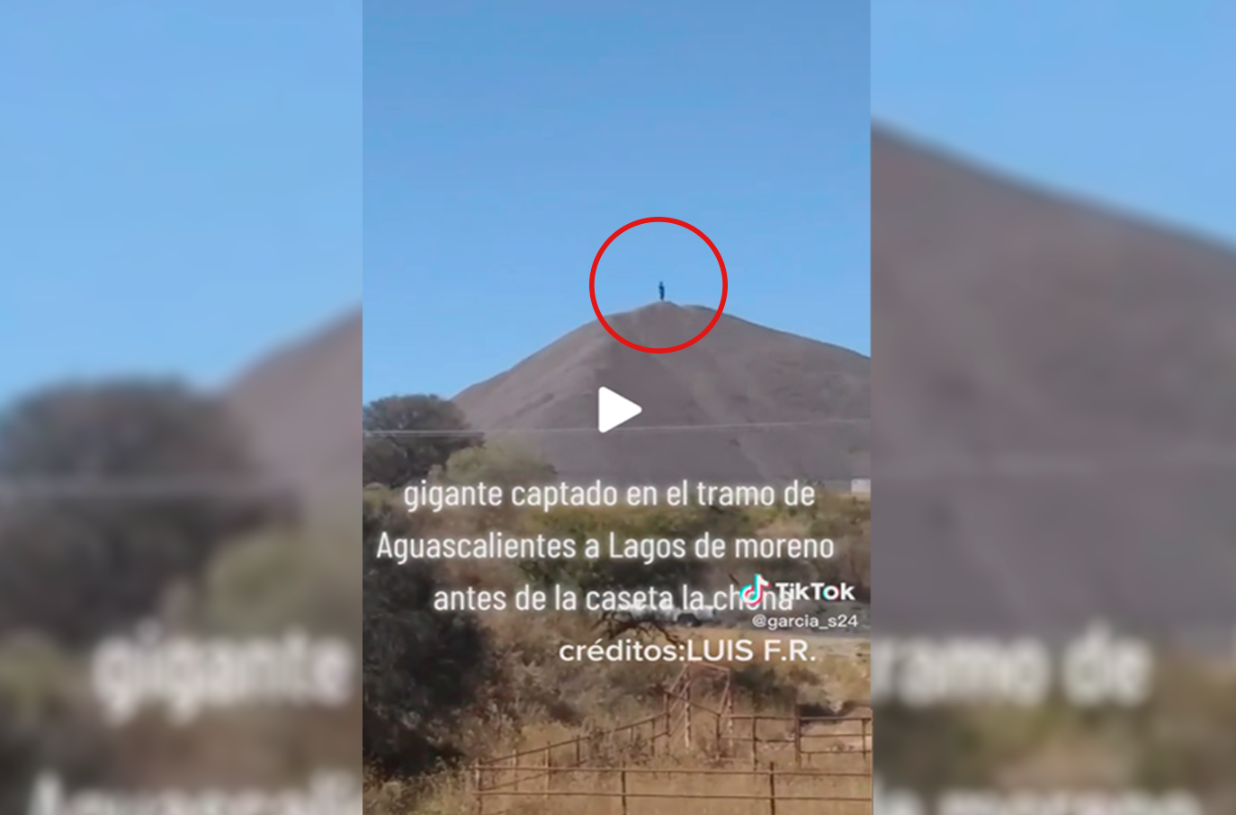 Trailero capta a “gigante” en carretera de Aguascalientes