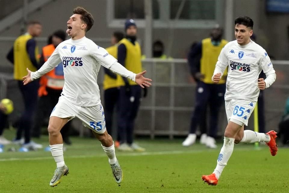 Amarga Empoli festejo de Supercopa del Inter