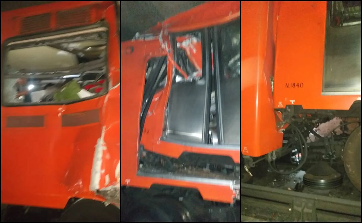 Confirma Sheinbaum choque de trenes en Línea 3 del Metro; reportan 10 lesionados, 4 prensados y un muerto