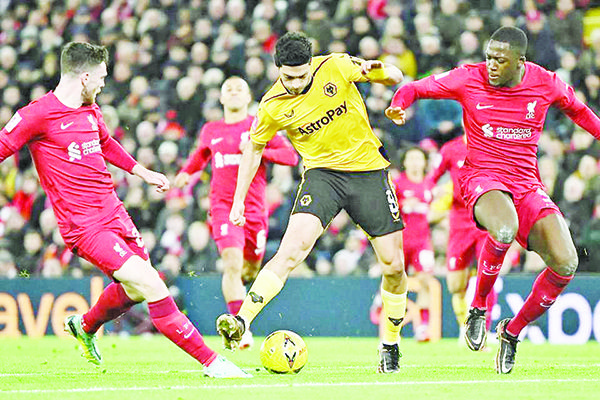 Empatan Liverpool y Wolves en la FA Cup