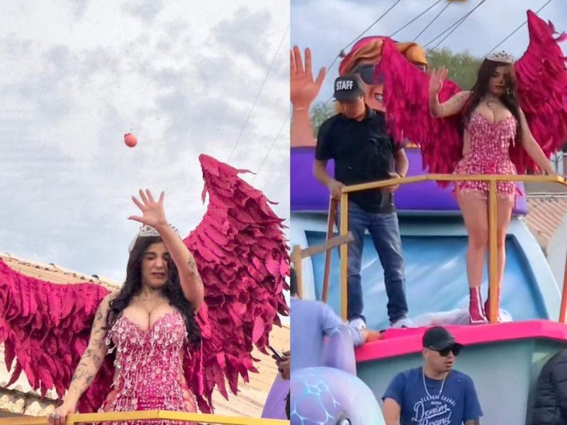 Video: A huevazos reciben a Karely Ruiz en Carnaval de Guaymas