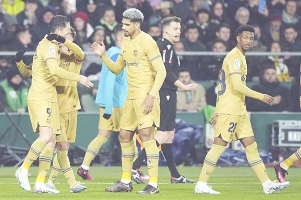 Triunfa el Barsa de visitante contra el Betis