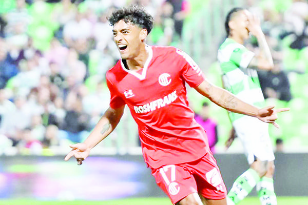 Diabólica goleada del Toluca ante Santos