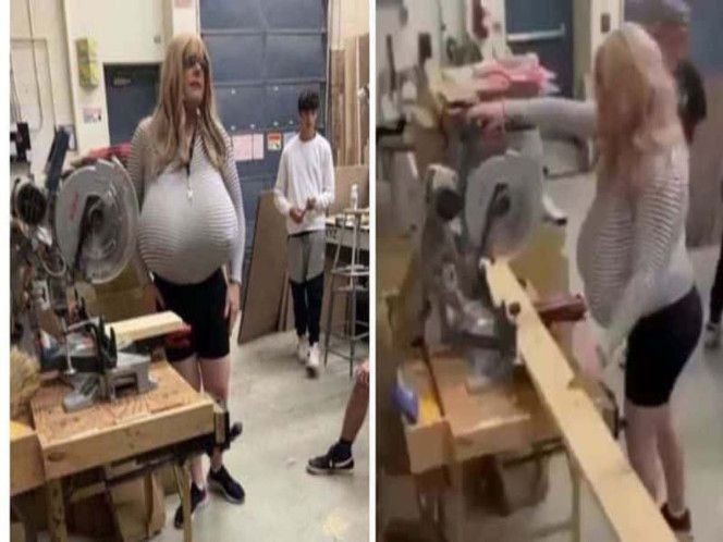 Suspenden a maestra trans por distraer a los alumnos con sus enormes prótesis