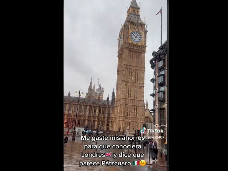 VIDEO. Lleva a su hijo de vacaciones a Londres y el niño dice que ¡se parece a Pátzcuaro!