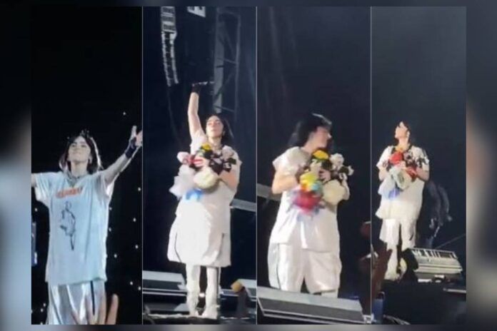 Billie Eilish se va del Foro Sol llena de peluches del Dr Simi