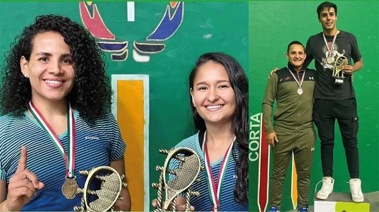 Destacan deportistas coahuilenses en el nacional de frontenis