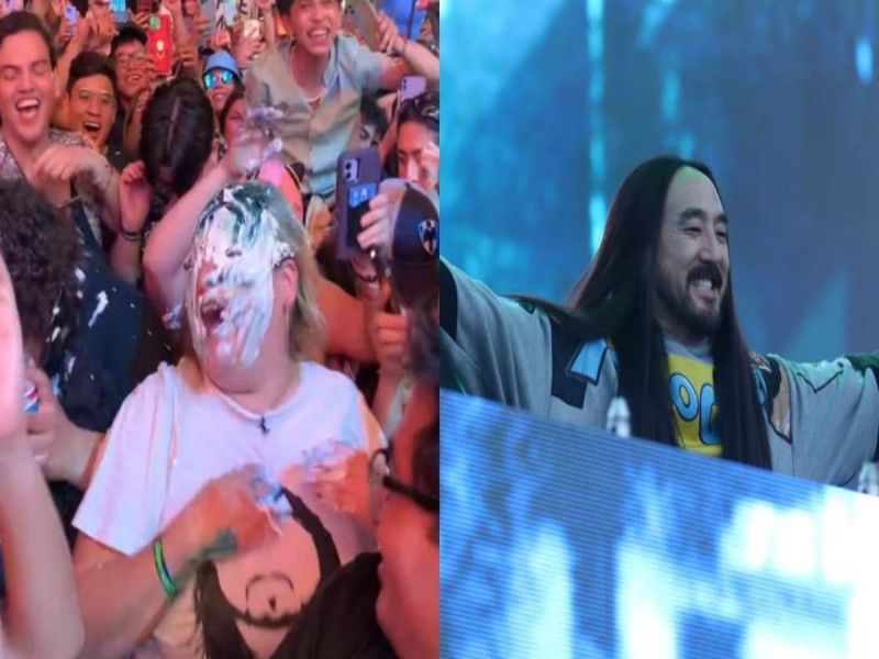 #Video Así fue el tradicional pastelazo de Steve Aoki en Pa’l Norte