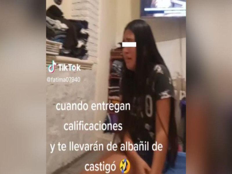 Joven es obligada a trabajar como albañil por sus malas calificaciones