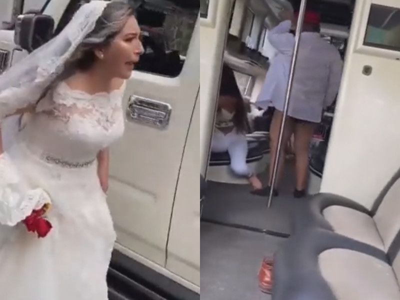 VIDEO. Novia descubre que prometido la engaña justo antes de la boda