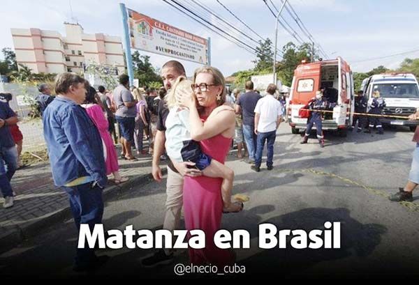 Hombre mata a 4 niños en Brasil