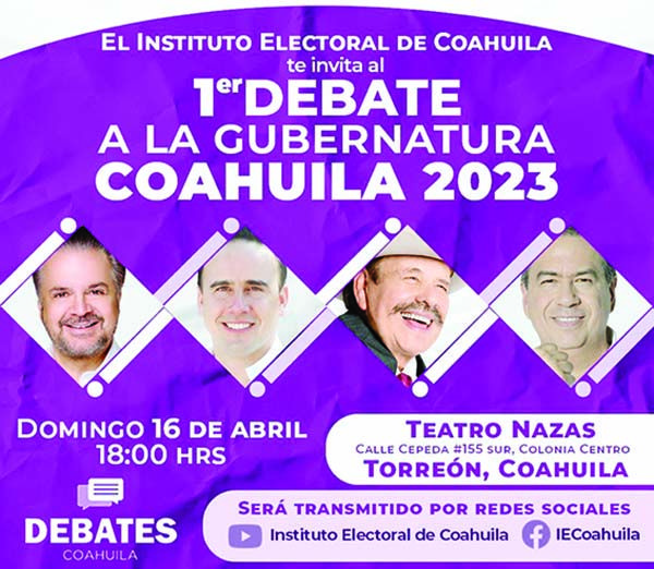 Hoy debatirán por Coahuila