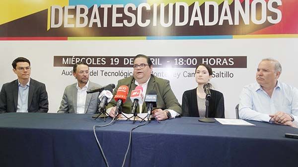 Aspirantes a gubernatura irán al debate ciudadano