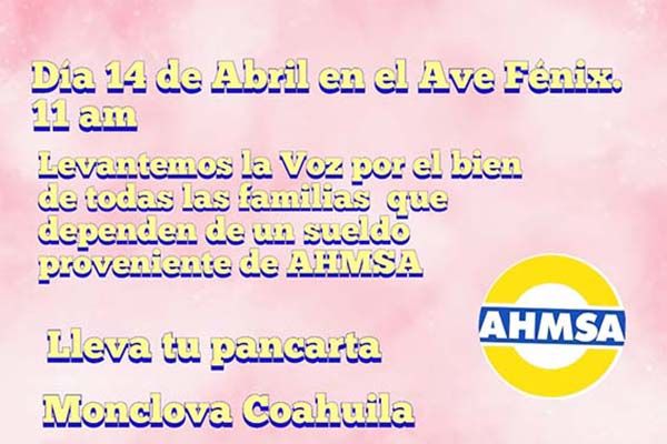 Convocan a marcha las esposas de trabajadores