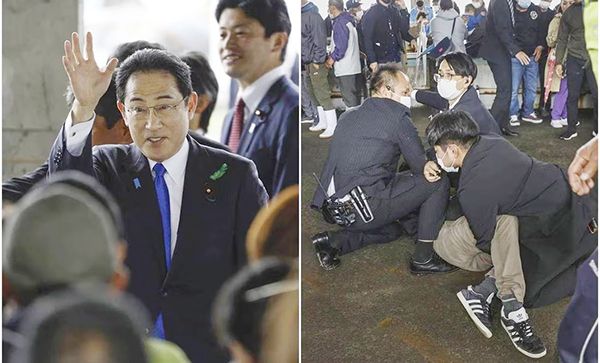 Evacuan a primer ministro japonés