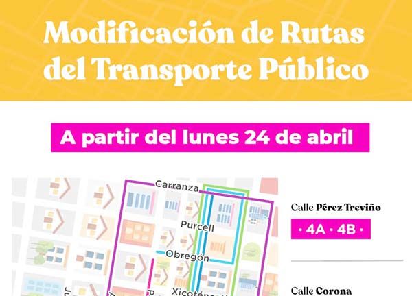 Modificarán rutas acceso al Centro