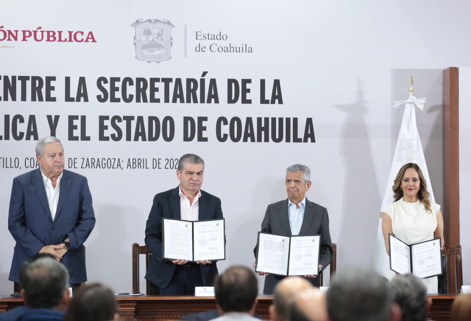 FIRMAN GOBIERNO DE COAHUILA Y SFP CONVENIO DE COLABORACIÓN PARA FORTALECER EL COMBATE A LA CORRUPCIÓN