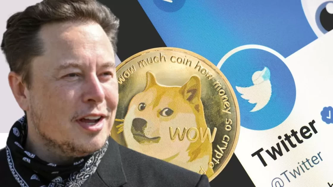 ¿Musk hace de las suyas? Cambia logo de Twitter por el de Dogecoin y sube su valor