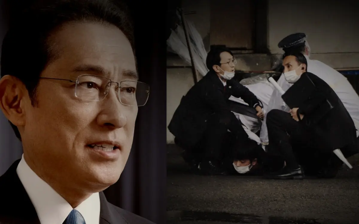 Evacuan a primer ministro japonés tras explosión de una bomba