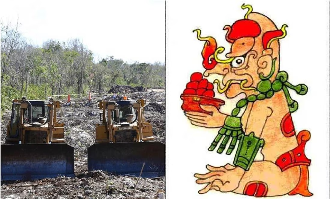 ¿Quién era Kauil, el dios maya encontrado en construcción del Tren Maya?
