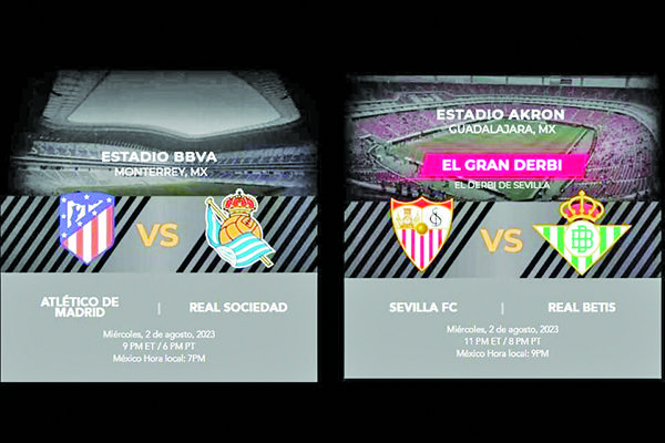 Atlético, Real Sociedad, Betis y Sevilla jugarán en México