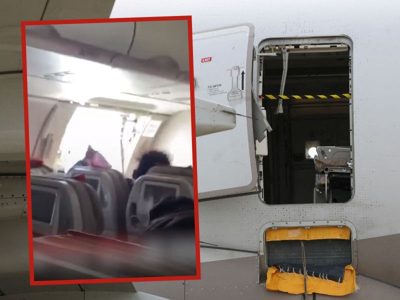 Pasajero abre puerta de avión a 250 metros de altura; fue detenido