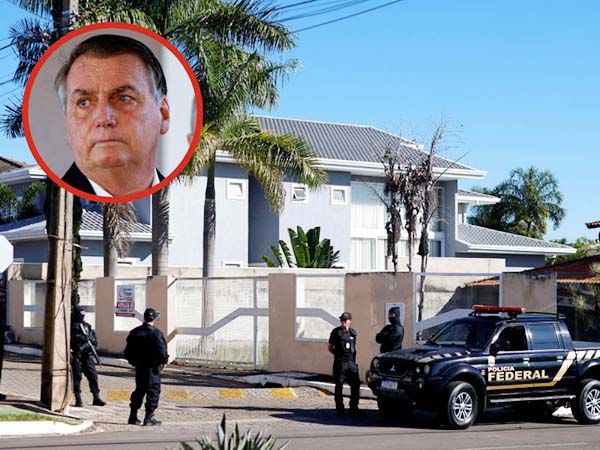 Allana policía de Brasil la casa de Bolsonaro