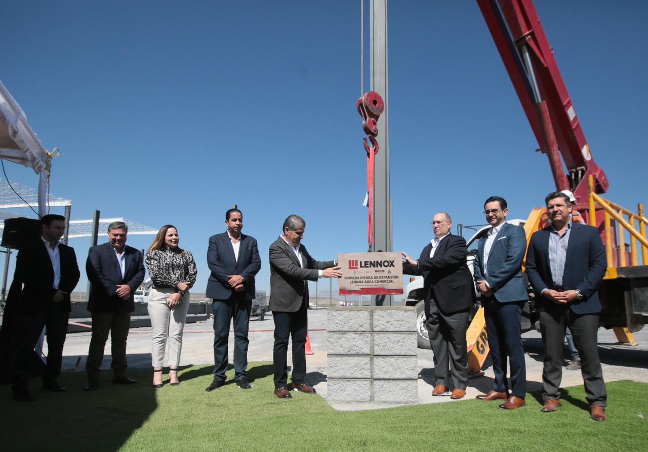 COLOCA LENNOX PRIMERA PIEDRA DE SU ÁREA COMERCIAL: INVIERTE 122.5 MDD EN RAMOS ARIZPE
