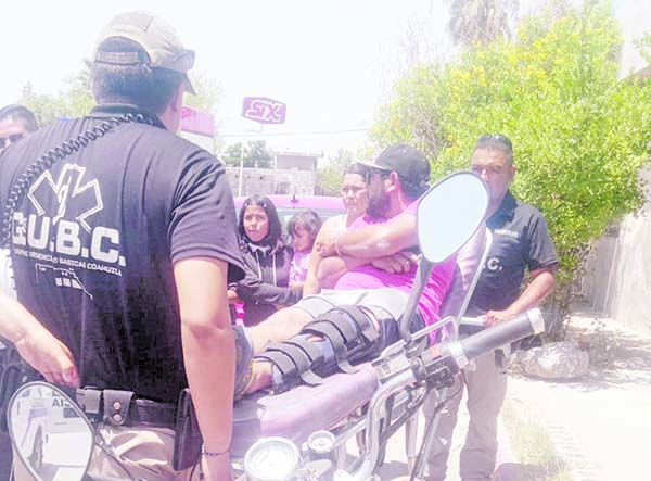 Desigual impacto entre motociclista y conductora