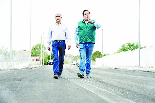Supervisa Mario Dávila obra en la 21 de Marzo