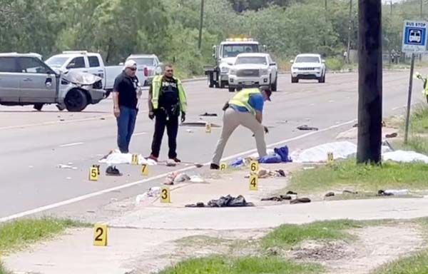 Arrolla y mata a 7 migrantes 