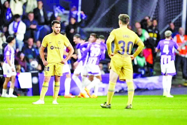 Pierde Barcelona con el Valladolid