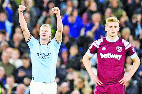 Liderato para Manchester City y récord de goles para Haaland