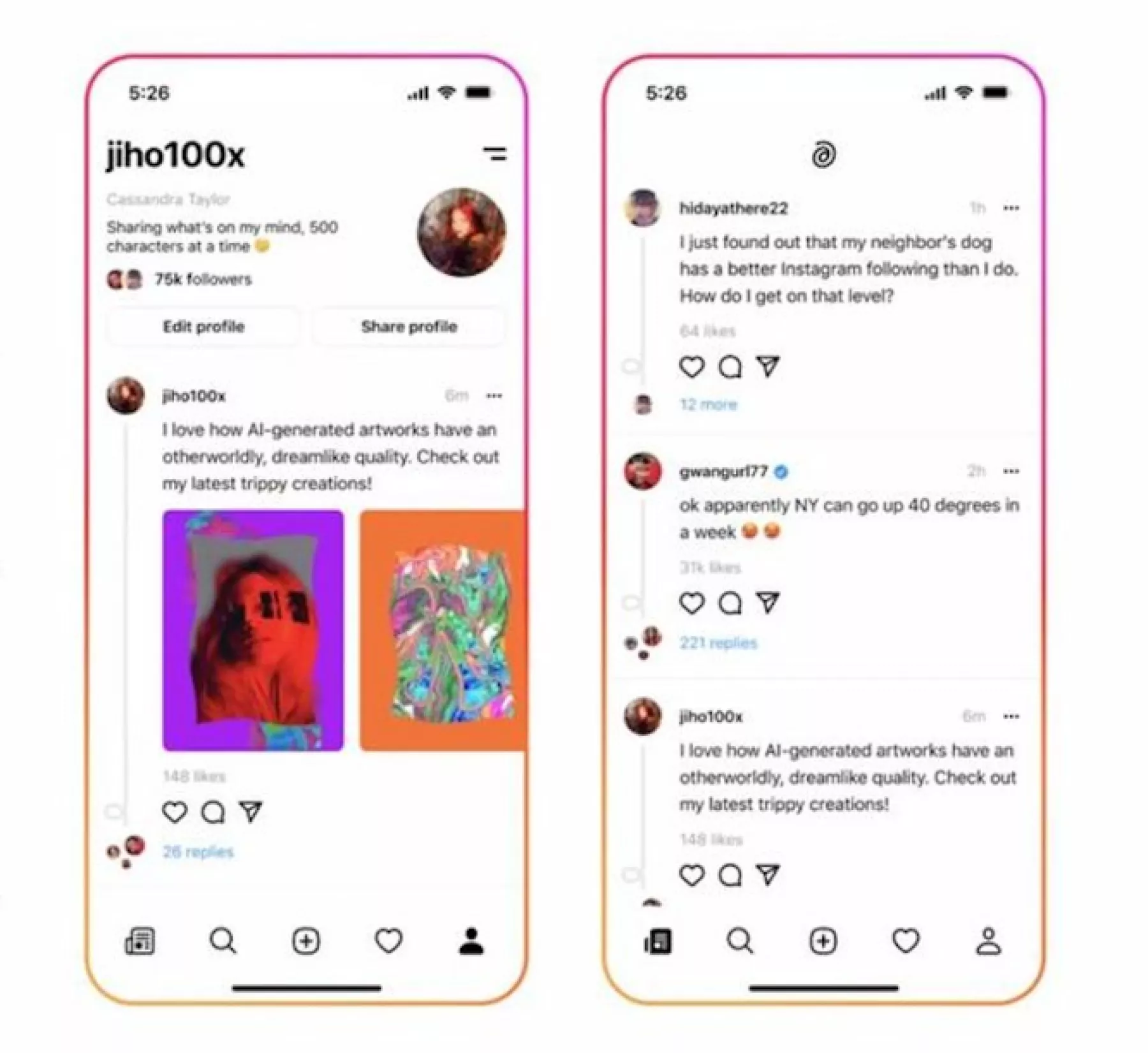 Instagram está por lanzar su ‘clon’ de Twitter, una nueva app basada en texto