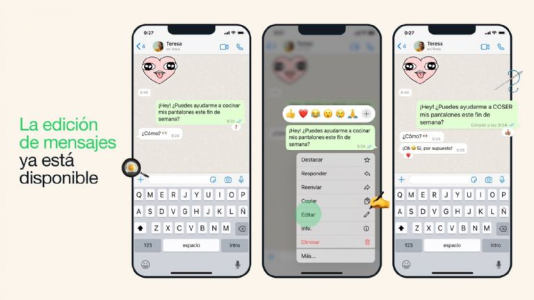 ¡Es oficial! Ya se pueden editar los mensajes de WhatsApp, te decimos cómo