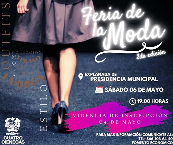 Cautiva en Ciénegas la Feria de la Moda