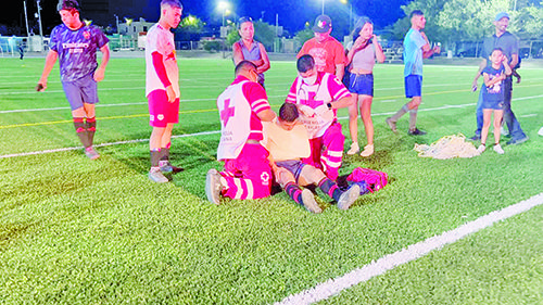 Termina en hospital encuentro deportivo
