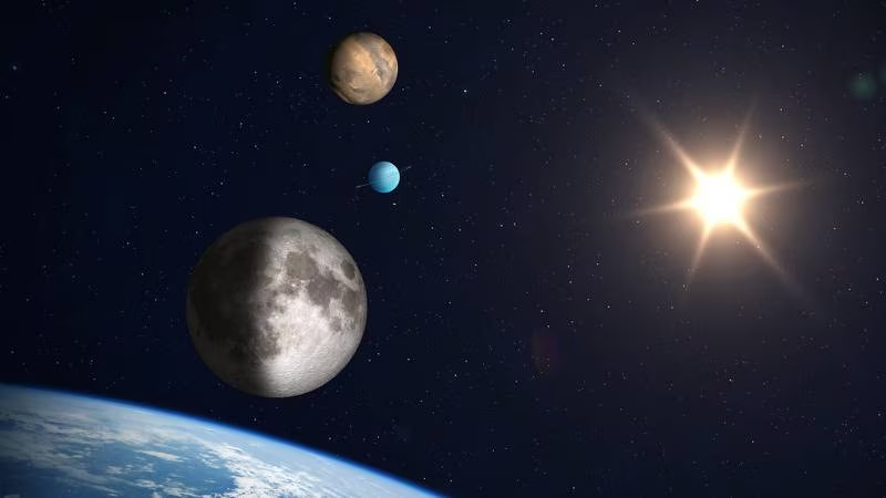 ¿Cuándo y dónde ver la conjunción de Venus, Marte y la Luna?