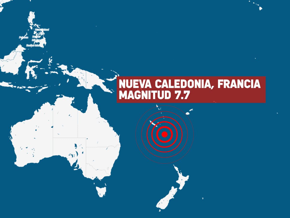 Sismo de magnitud 7.7 sacude costas de Nueva Caledonia; provoca ligero tsunami