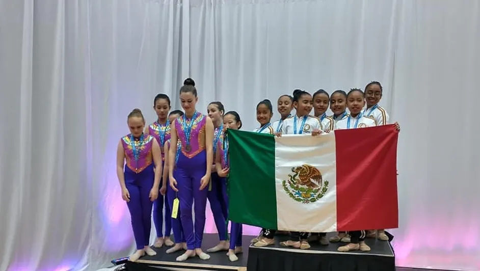 Niñas de Oaxaca ganan medalla de oro en competencia internacional de gimnasia