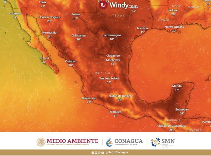 Ola de calor golpeará a todo México el fin de semana