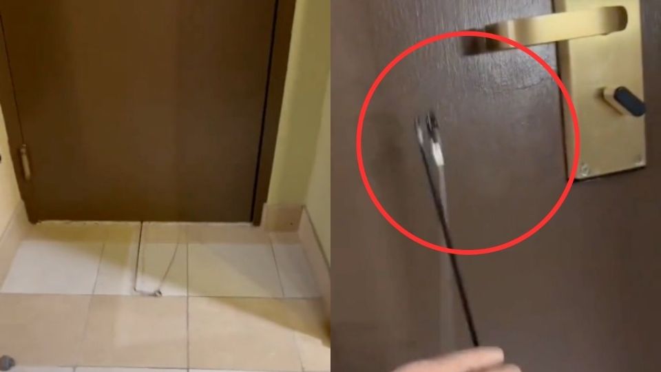 Captan una nueva forma de robo en hoteles: así entran a las habitaciones sin forzar la manija