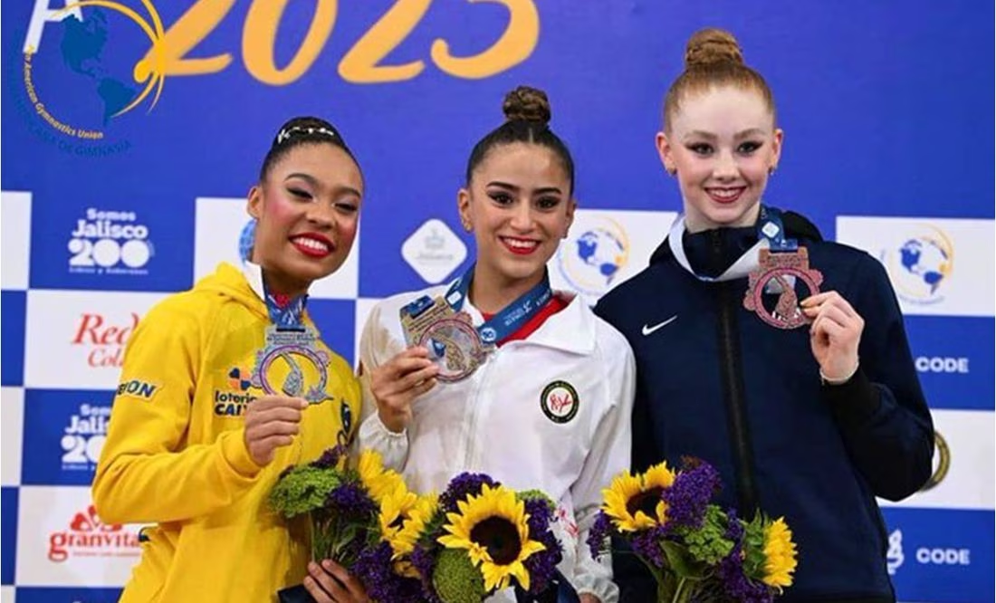 ¡ORO PARA MÉXICO! María Malpica triunfa en el panamericano de Gimnasia Rítmica
