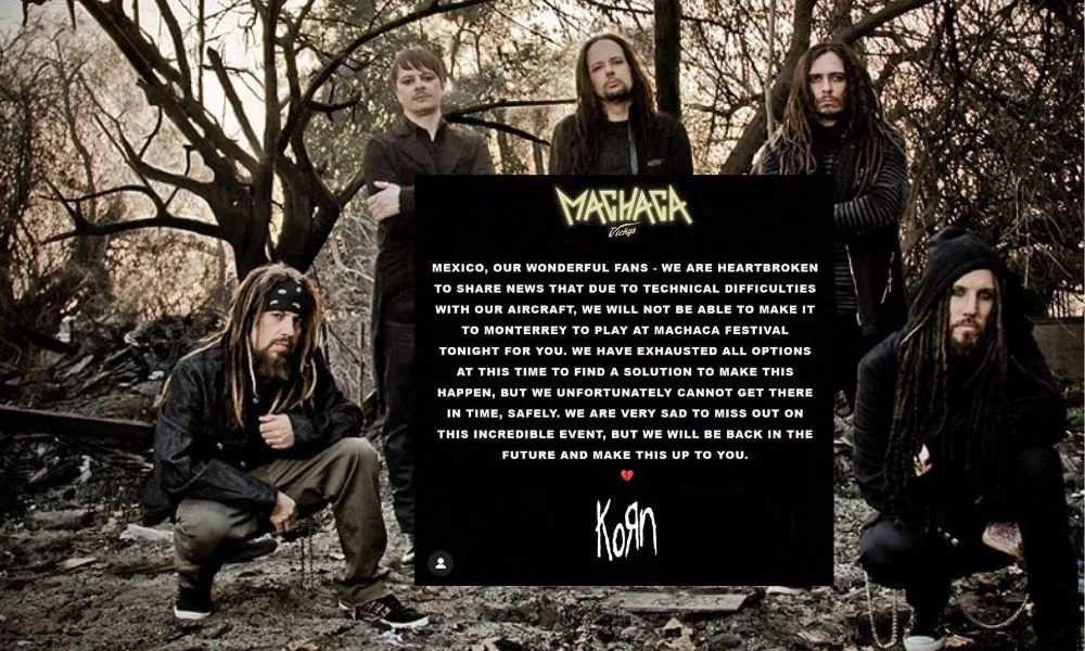 Korn tras su cancelación en el Machaca Fest promete regresar pronto a saldar su deuda