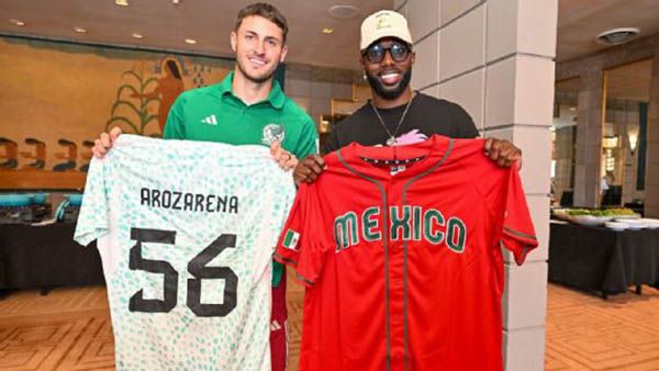Randy Arozarena visitó a la Selección Mexicana  previo a duelo vs. Haití