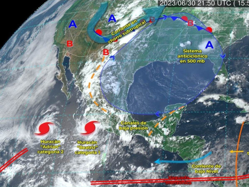 Clima México hoy 1 de julio de 2023: Huracán Beatriz provocará lluvias en varios estados