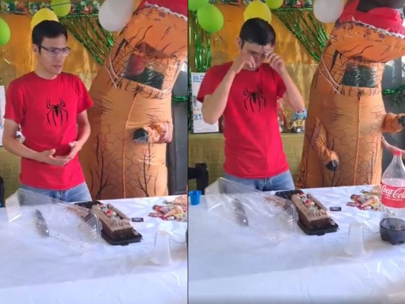 Papá hizo fiesta de cumpleaños para hijo; madre no lo dejó ir