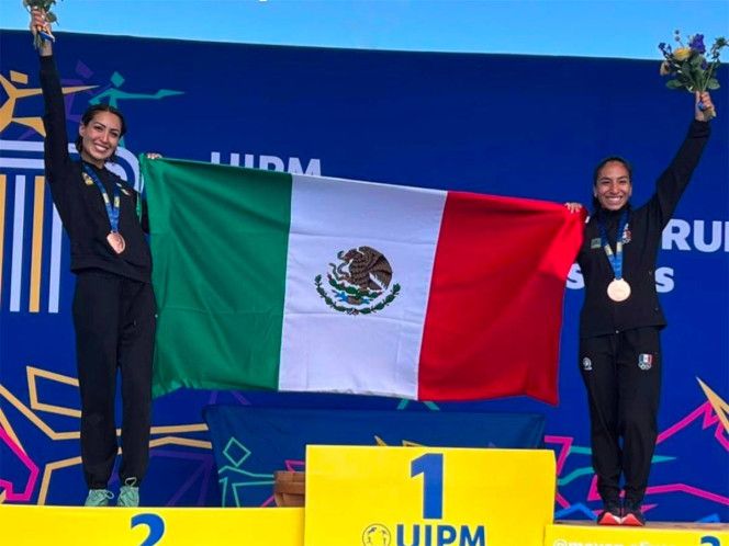 ¡Orgullo mexicano! Mariana Arceo y Mayan Oliver consiguen bronce en Mundial de Pentatlón