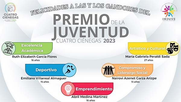 GRATIFICAN JUVENTUD DE CUATRO CIENEGAS